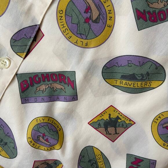 Levi's Travelers Vintage 1990's Button Down Shirt Size Large - Picture 6 of 7